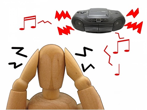 物音のうるさい場所じゃないか？